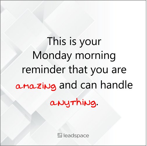 TheLeadspace's tweet photo. Rise and Grind!!
#MondayMotivation #WorkHard #DreamBig #YouAreAmazing #UnlockPossibilities #TheLeadspace #Entrepreneurs #startups #Coworking #Officespace #Sharedspace #Freelancers #Yaba #Ojodu #Lagos #QuickReminder https://t.co/amIvyTS3qb