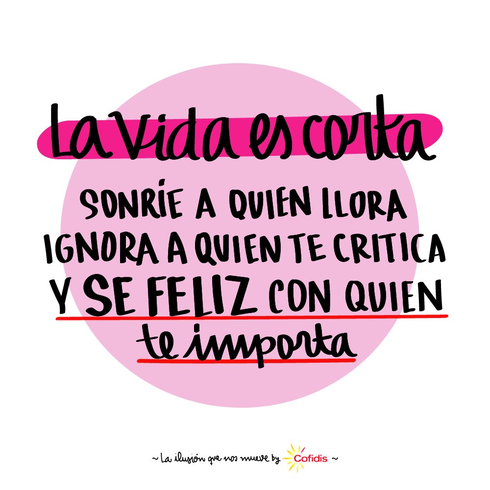 proyectoilusion's tweet photo. ¡#Buenosdías de #lunes! Te recordamos que la #vida es corta, #sonrie a quien llora, ignora a quien te critica y se #feliz con quien te importa :) https://t.co/kApKJASw8x