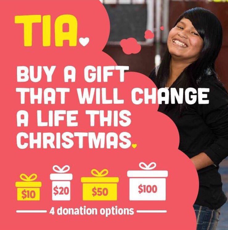 With Christmas just around the corner, why not buy a gift that would help put a smile on a young person’s face? 

Head to our donations page: tia.org.au/e/how-you-can-…