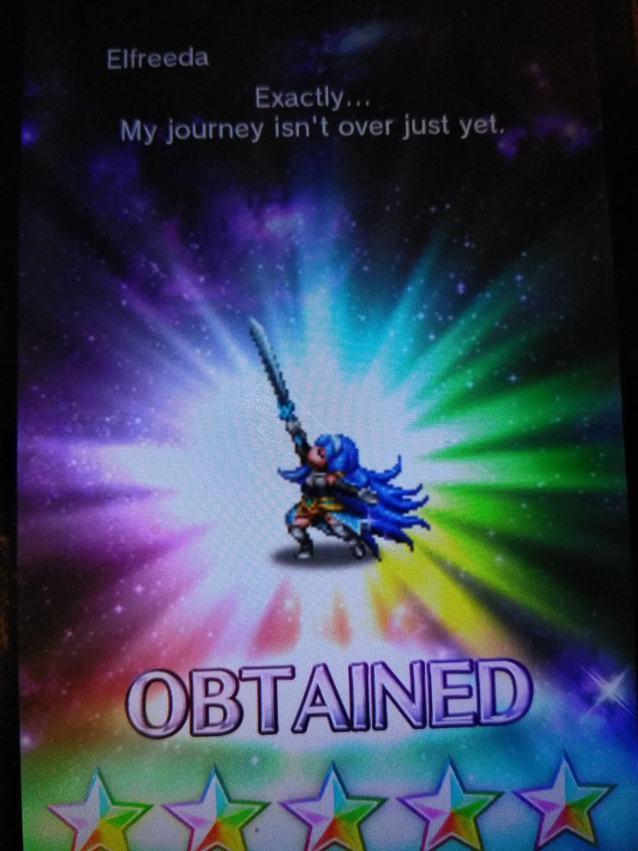 DoodleHetch's tweet photo. Yeeeeeees!!!
Free pull!
I'm one Elfreeda pull away in completing Clouds perfect form!
@claicyuzolt @ELaughter01 @shalymonster
#ffbe #rainbowcrystal #freepulls #Finalfantasy #BraveExvius https://t.co/6punEtNx3Z