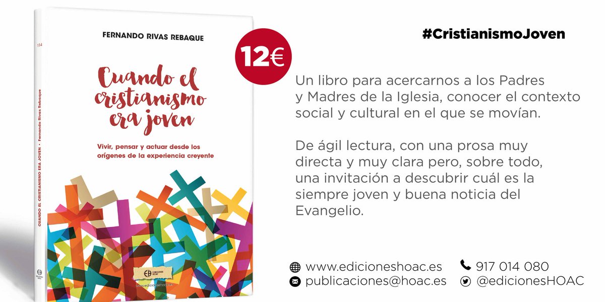 Novedad editorial. Cuándo el cristianismo era joven. Vivir, pensar y actuar desde los orígenes de la experiencia creyente. De Fernando Rivas. 

Regala cultura comprometida #CristianismoJoven