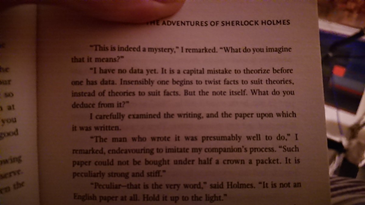 TMWData's tweet image. Wise words from Sherlock for a Monday morning #data #dataplanning #detectivework