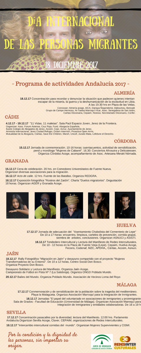 RedAntiRumores's tweet photo. Programa de #actividades #diainternacionaldelmigrante #18D https://t.co/cHEAwR6ZvO