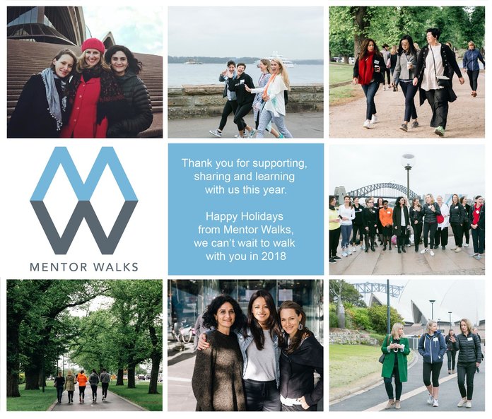 Happy Holidays, we can't wait to walk with you in 2018! #mentorwalksau