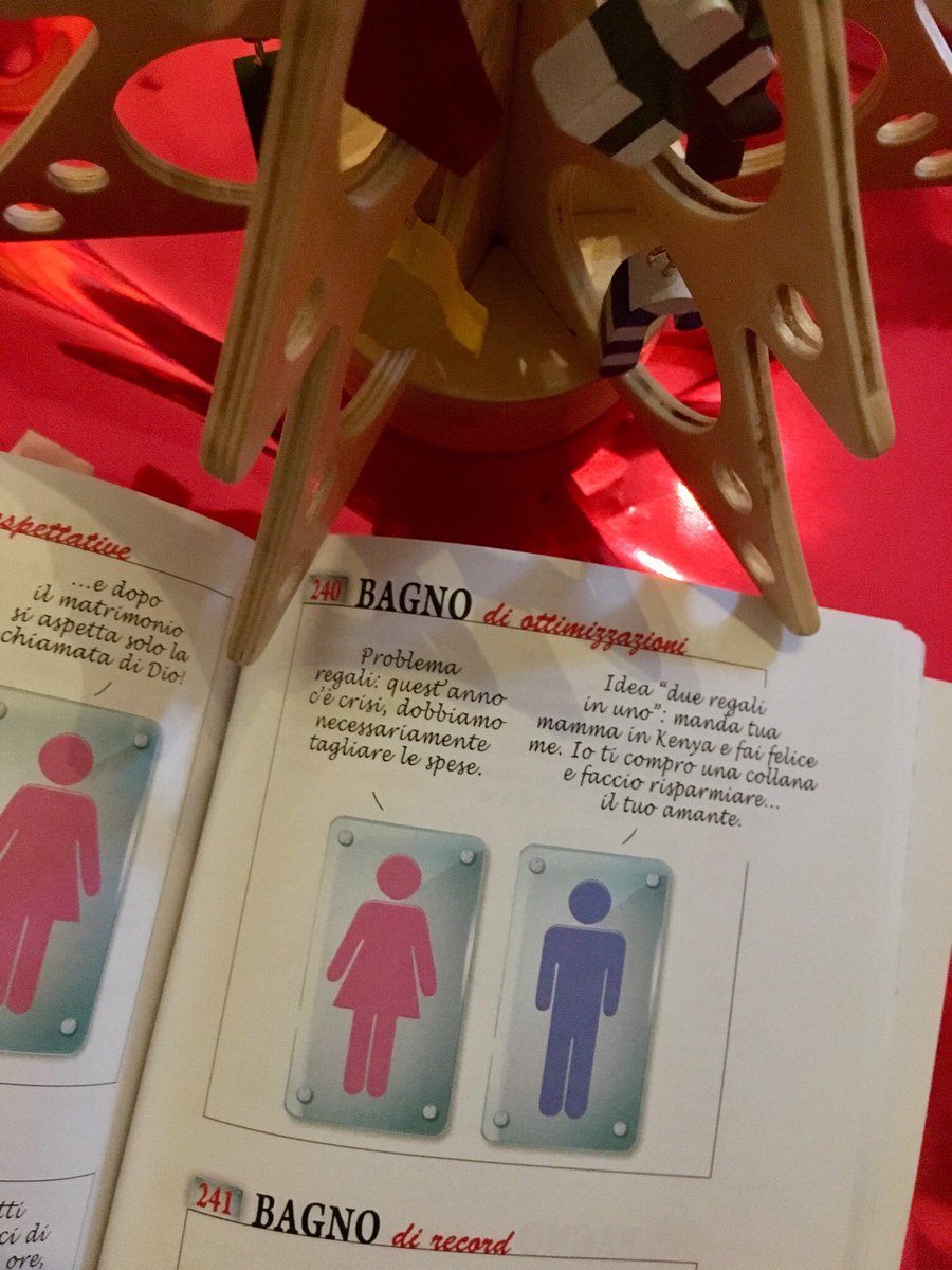 bagnodamore's tweet photo. problema regali... ? Wilma &amp; Chucky lo risolvono così...!
le battute di #bagnodamore di #paolomancini @giraldi_editore 
#vignette #risate #libri https://t.co/mr9jaN0Z41