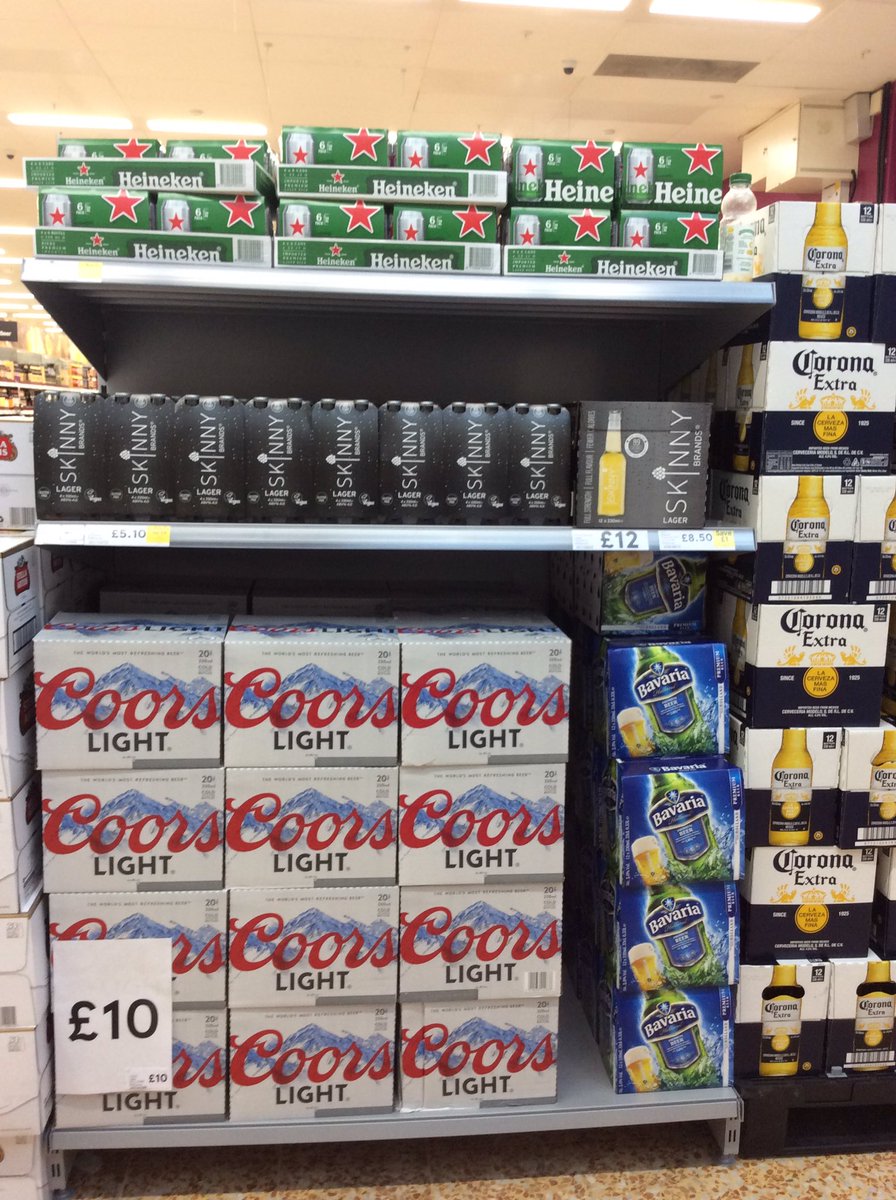 PowerforceMC36's tweet photo. #SantasGrotto @PowerforceMCNSM @powerforceMCFM4 Lots of displays of Coors Light and Carling in Tesco Cheshunt https://t.co/261LnLROvl