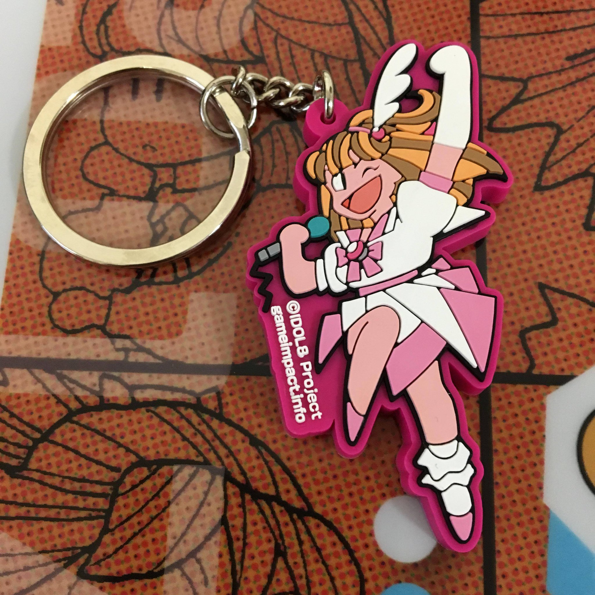 アイドル八犬伝 エリカちゃんラバーキーホルダー 新品グッズ) アイドル八犬伝 エリカちゃんラバーキーホルダー
