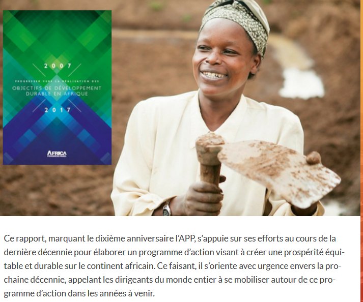 Notre nouveau rapport, dernier rapport de l'Africa Progress Panel, intitulé "Progresser vers la réalisation des Objectifs de Développement Durable en #Afrique" est désormais disponible pour téléchargement africaprogresspanel.org/policy-papers/… #ODD #lwili #Kebetu #CIV