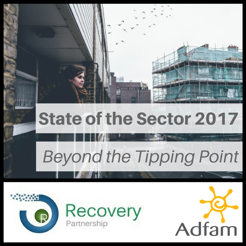 Recovery_Part's tweet photo. Today we are proud to launch State of the Sector 2017: Beyond the Tipping Point, which provides a snapshot of the worrying state of the drug and alcohol treatment sector @AdfamUK https://t.co/zPMkVXbqeo https://t.co/4IiLSP7fYR