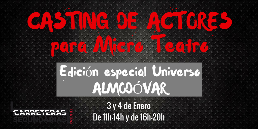TeatroCS's tweet photo. Casting 10ª edición Micro Teatro https://t.co/9TvTpDigHw https://t.co/ZGaS45yvxj