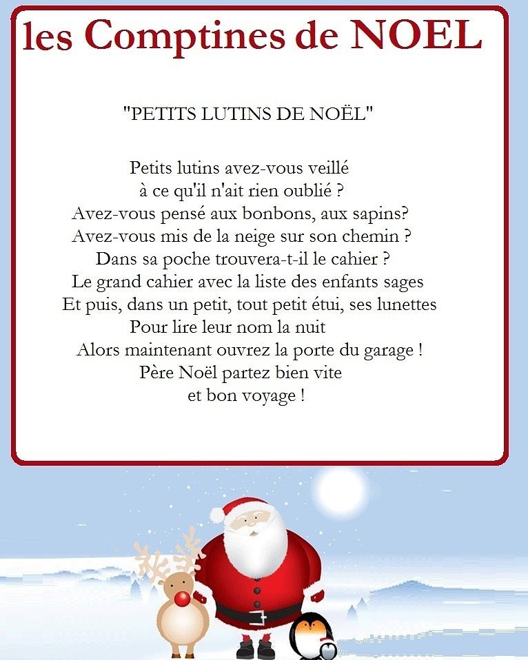 En attendant Noël, une nouvelle comptine !