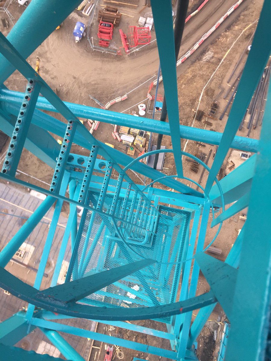 clarkie72_terry's tweet photo. @BBCLeeds putting the lights on tower crane Wellington place Leeds #getting festive https://t.co/s9Jj51TRf4