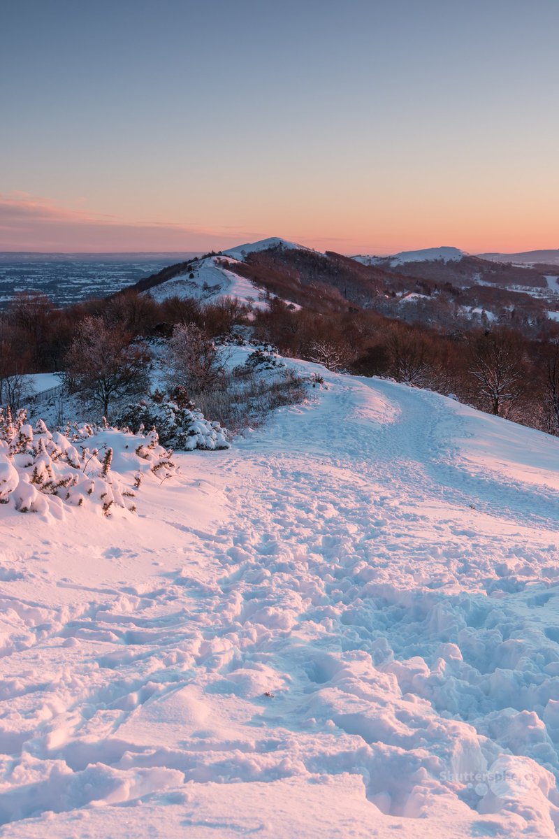 Sunset near the #Worcestershire Beacon #MalvernHills