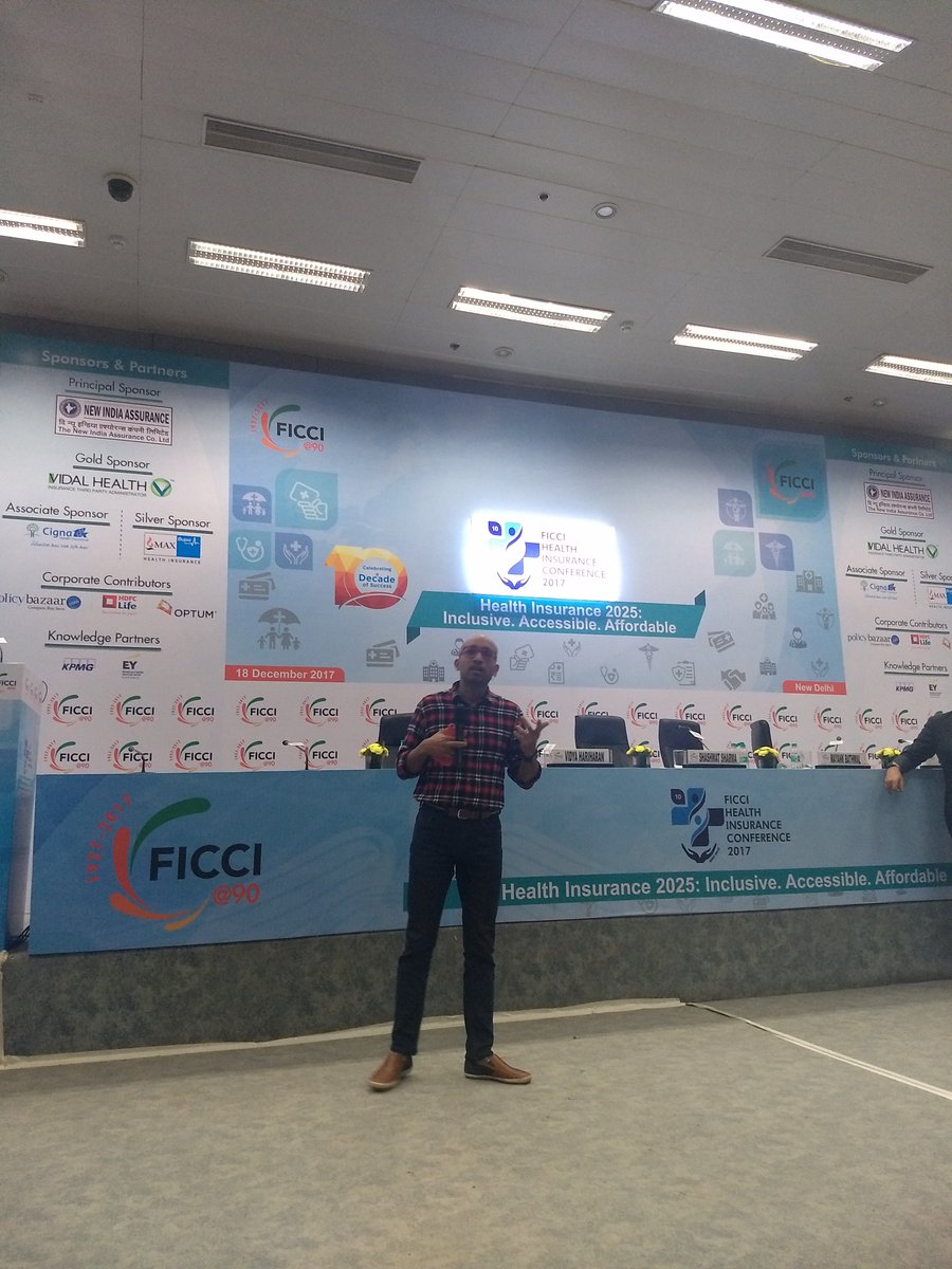 ficci_heal's tweet photo. "Health Insurance is about pooling resources and keeping the customers happier and healthier. @lybrate works to keep that customer base healthier" Mr Saurabh Arora – CEO & Co-Founder - #Lybrate.
#FICCIHIC2017 #FICCI #healthinsuranceconference2017 https://t.co/Z92xrZO5u2