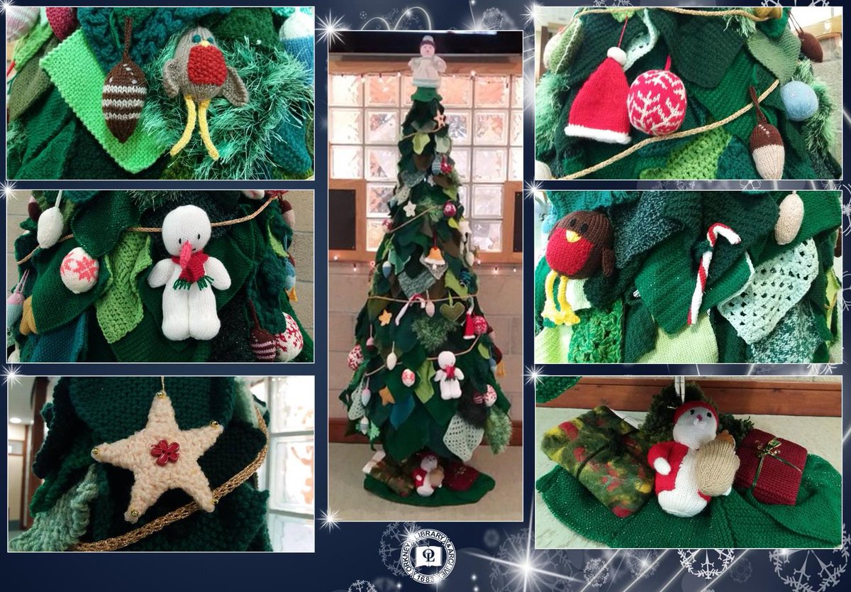 OrkneyLibrary's tweet photo. Our hand knitted Christmas Tree has been made the subject of this blog post on the #CreaCrafts website. You can read the blog post here: https://t.co/toZYSik86x https://t.co/DZonV8K9uw