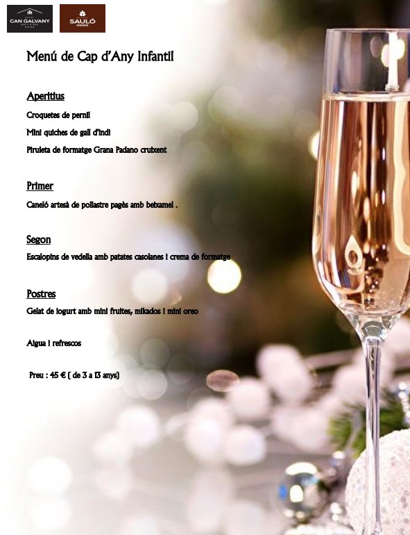 CanGalvany's tweet photo. 🎄 En @restaurantsaulo  te proponemos los mejores menús para celebrar la Navidad y la última noche del año.
Reservas 📲 935 72 95 91
#hotel #CanGalvany #restaurante #Sauló #Vallromanes #Nadal https://t.co/36R3Y31mBd