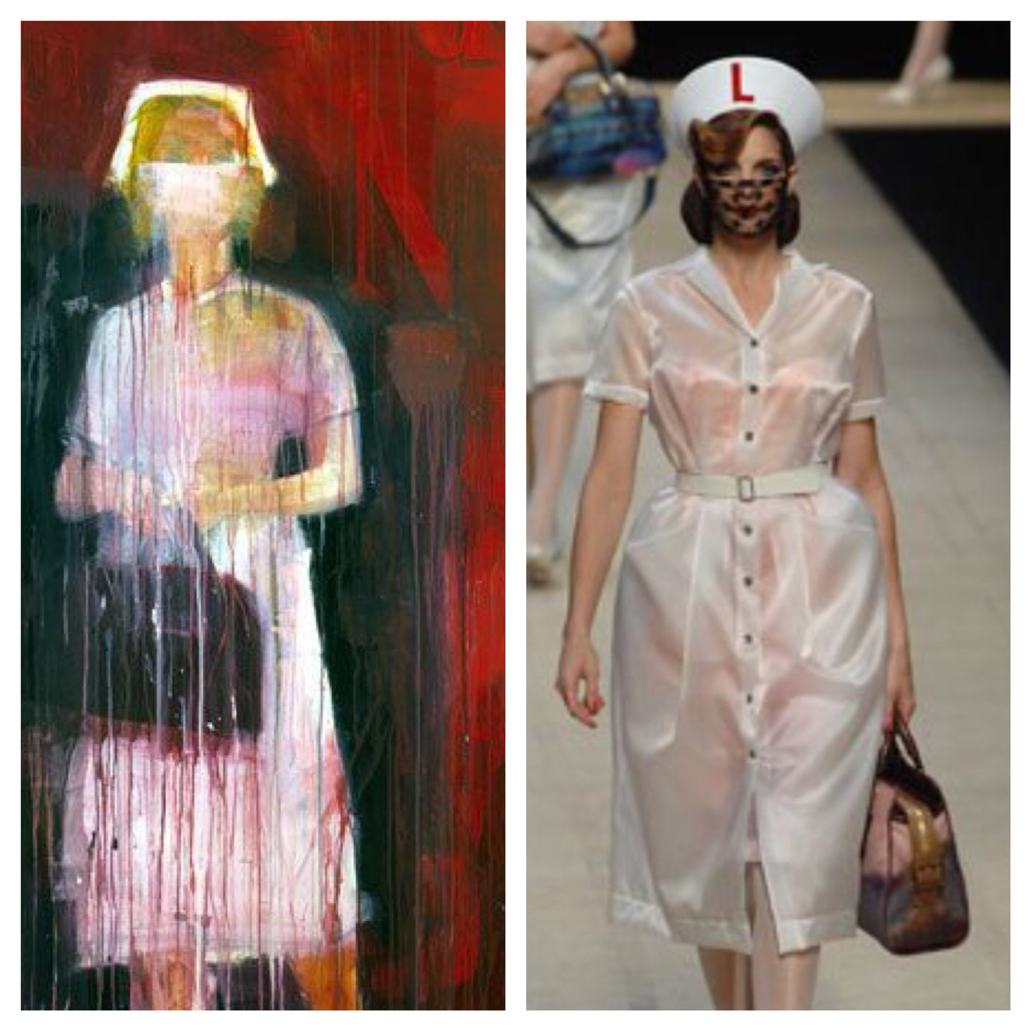 Richard Prince for Louis Vuitton Nurse Ss2008. Masking circa 2008