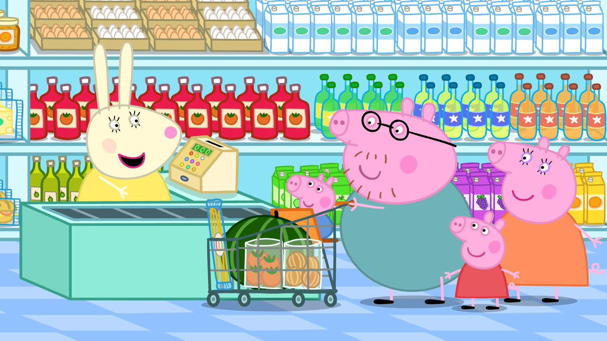 TheNannyPlum's tweet photo. 🚨#MissRabbit / #NannyPlum Origin Story klaxon!🚨
#PeppaPig episode “Shopping” is on @milkshaketv at 7.40am tomorrow. Written by the brilliant @SarahAnnKennedy, she introduced a Rabbit shopkeeper, was asked to do the voice... and the rest is history! -> https://t.co/Fmbb2dkPDL https://t.co/lpoKJNLkpz