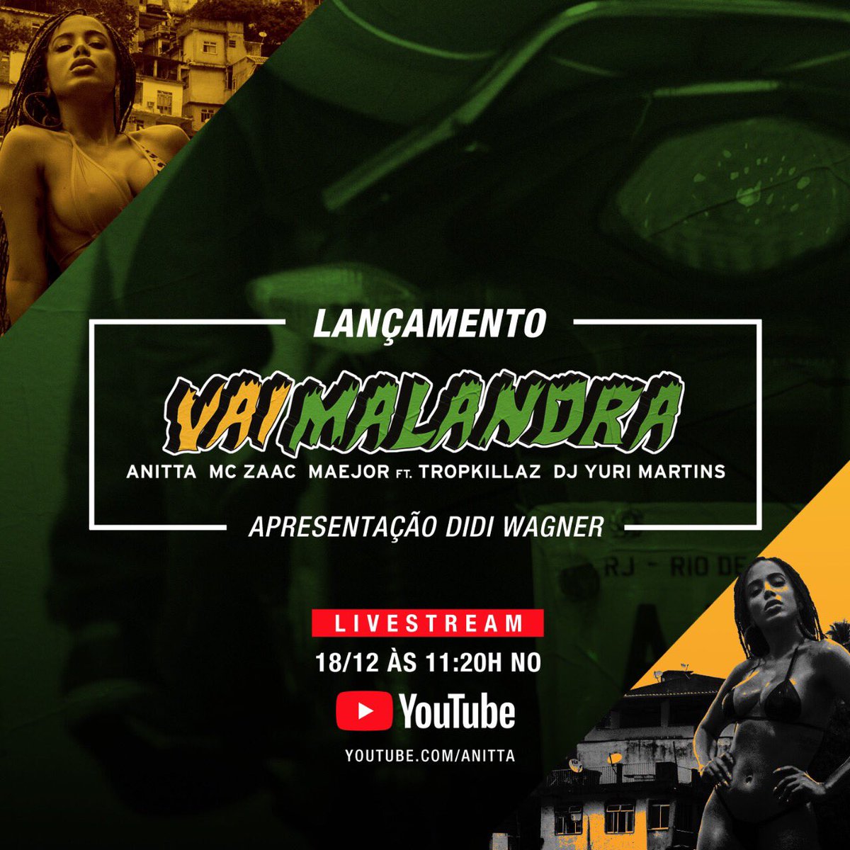 Anitta - Vai Malandra #CheckMate 💛💚