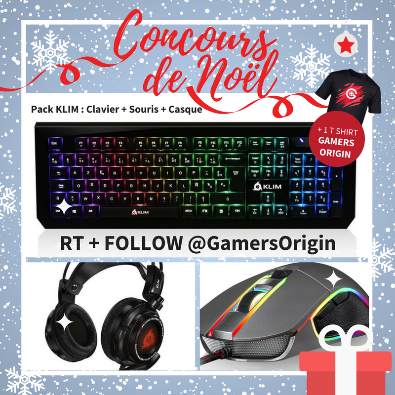 Galions_'s tweet photo. 🎅 Le Père Noël a de l'avance !
RT ce tweet + FOLLOW @GamersOrigin pour tenter de remporter ce pack complet @KLIMTechs 🎁
TAS le 25/12 à 14h
🎄 Bonnes fêtes à tous 😘 https://t.co/D1PWENvEkf