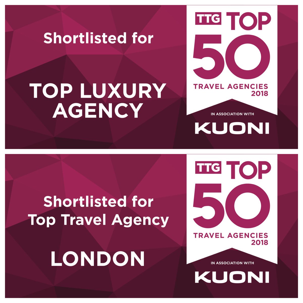We Are Delighted To Announce Have Been Shortlisted For The Top Travel Agency In London And Luxury UK We Are Delighted To Announce Have Been Shortlisted For The Top Travel Agency In London And Luxury UK