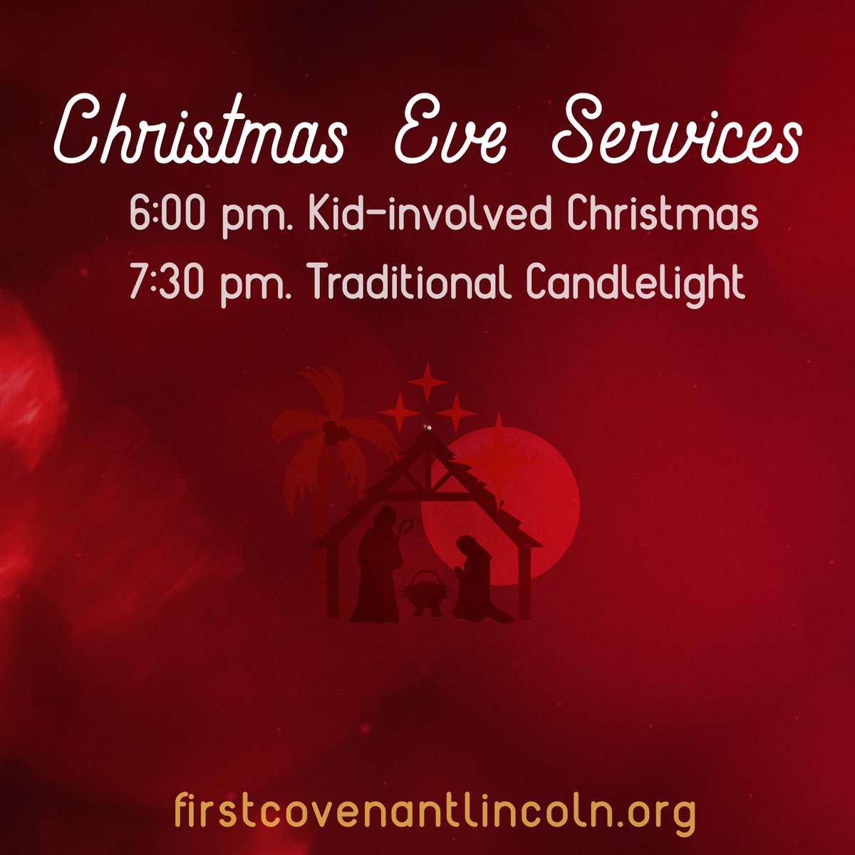 FirstCovLincoln's tweet photo. 🎄 Christmas Eve. You are invited to bring your whole family.
(You should share this so no one misses out) 🎁 https://t.co/Q49wQCvTOf