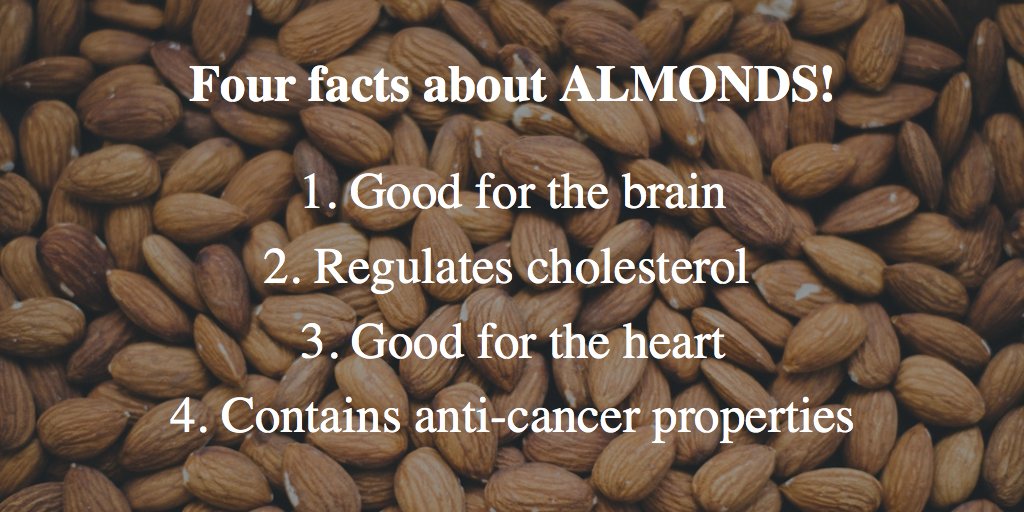 Read this and you will be reaching for the almonds! #almonds #brain #heart #cholesterol #cancer #facts #nuts #health #nutrition #breakingbarriers
