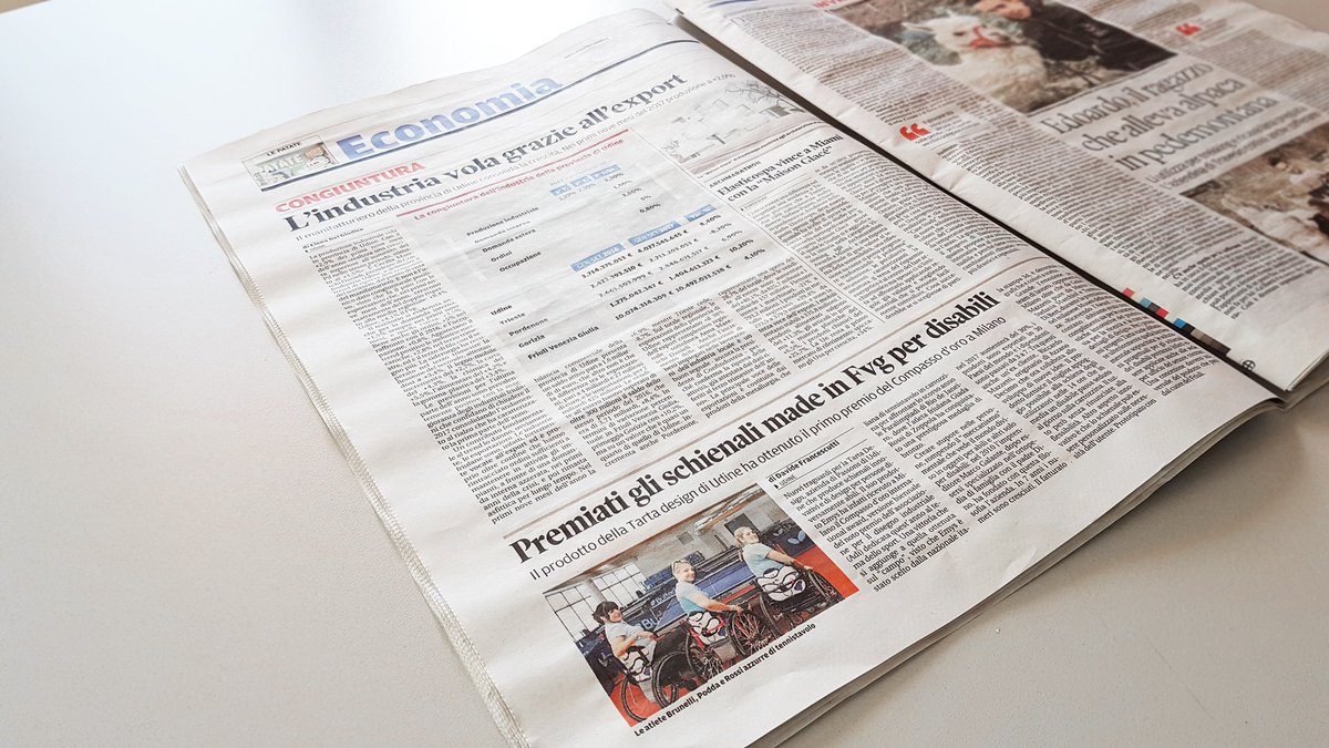 TartaDesign's tweet photo. "Parlano di Noi"..eccoci sul Messaggero Veneto di ieri.. 💪🐢🐢🐢
#TartaDesign #CompassodOro #Team #MessaggeroVeneto #avantitutta https://t.co/jOI1URSVDt
