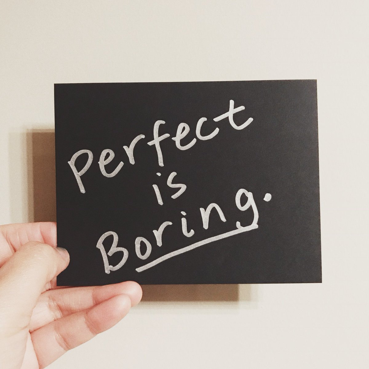 TheRealDrKris's tweet photo. “Perfect” is dry, boring, a fallacy, destructive and annoying. #mentalligence #ASSIES @HCI_Books #behavioralscience https://t.co/aHqw2PnOlU