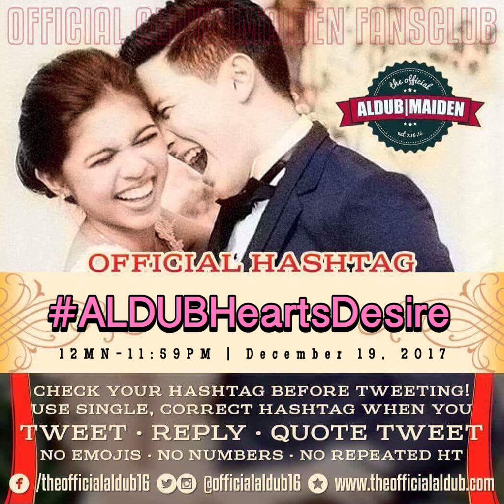 " Take delight in the Lord, and he will give you the desires of your heart."-- Psalm 37:4🙏🏻❤️

<a href="/mainedcm/">Maine Mendoza</a> <a href="/aldenrichards02/">Alden Richards</a>

Blessed Tuesday everyone!😊

#ALDUBHeartsDesire