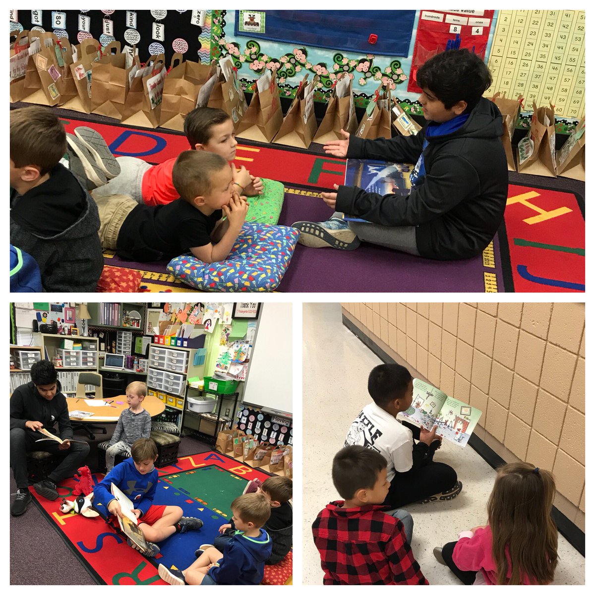 SVJHSabercats's tweet photo. A group of Sabercats visited @Ashland_Ranch last week to read to kindergarten students. Can’t wait to do it again! #WeAreSouthValley #SabercatsAchieve #ichoosegps #PostingthePositive https://t.co/TkouXJVOIA