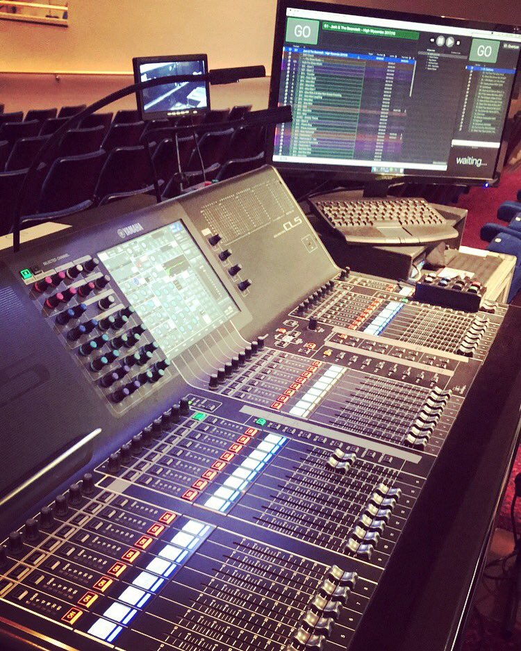 Kyle_Sepede's tweet photo. This years Panto mix position. @wycombeswan @orbitalsound #Panto #WycombeSwanTheatre #Qdos #ObitalSound #JackAndTheBeanstalk #YamahaCL5 #QLab4 https://t.co/H0ywVQgkbz