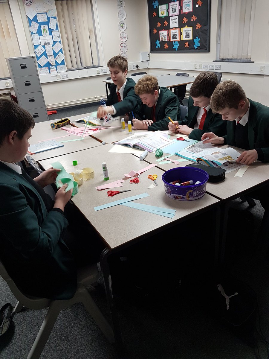 sandbachhistory's tweet photo. Y10 making Crime and Punishment revision paper chains! Who can make the longest set of key words? #teamcrime #teamlawenforcement #teampunishment @Yr10SandbachSch https://t.co/PCkQ3EJrH4 https://t.co/93ECctpd70