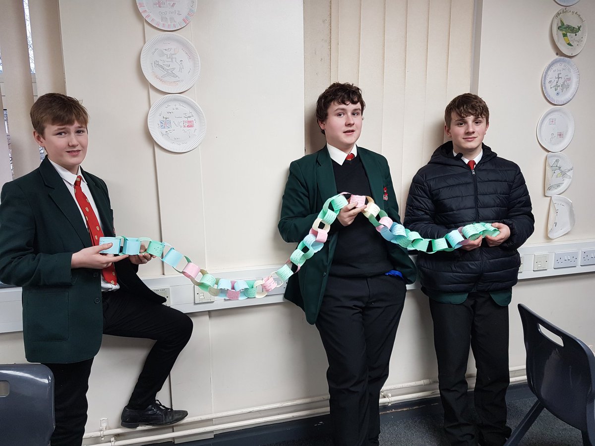 sandbachhistory's tweet photo. Y10 making Crime and Punishment revision paper chains! Winning #teamcrime had 56 different words! #teamlawenforcement #teampunishment @Yr10SandbachSch https://t.co/pG8FHAE6pv https://t.co/KWwYK3XXdA