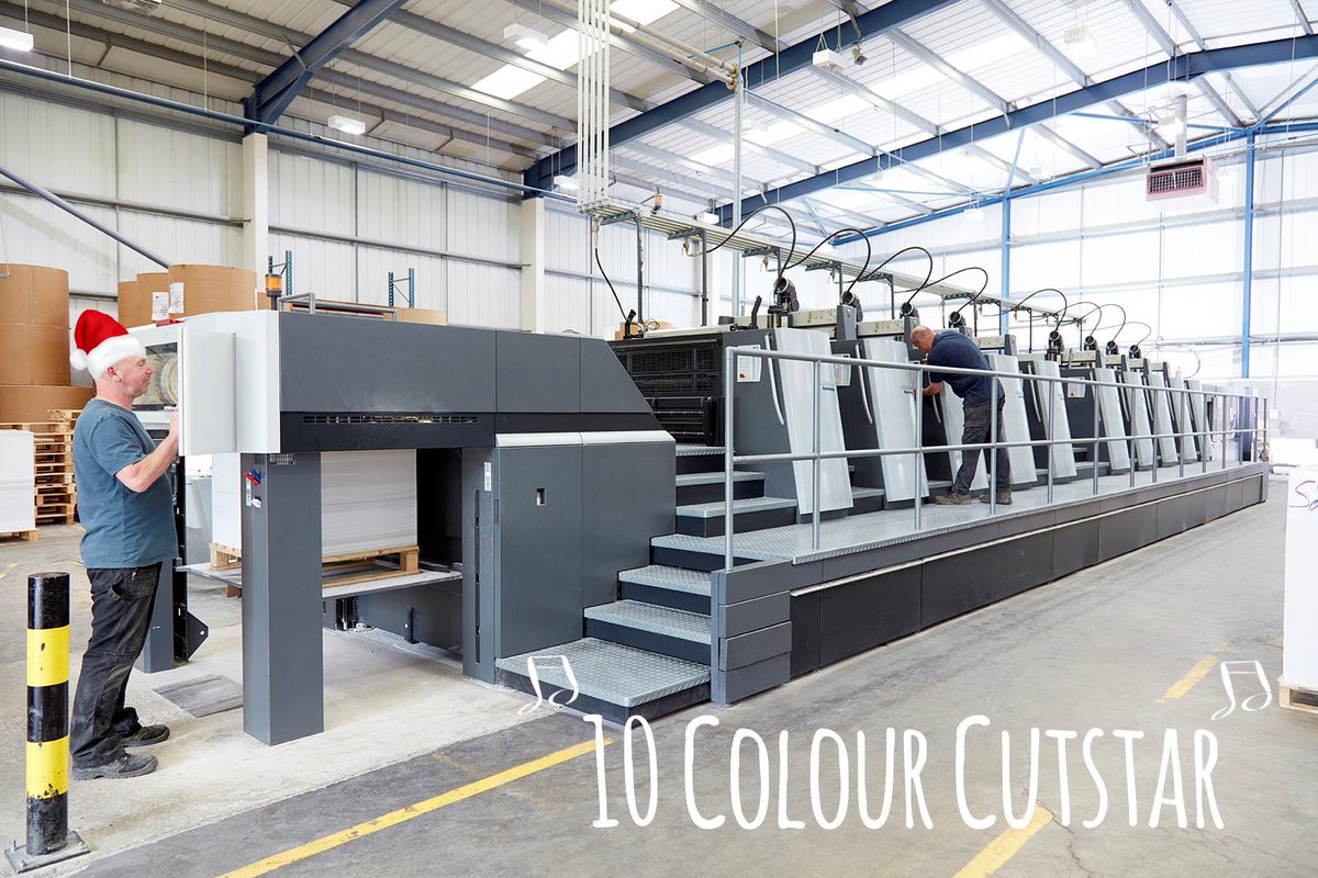 On the tenth day of Christmas, my true love sent to me: 

10 Colour CutStar. 

Our biggest press, our B1 10 Colour CutStar. We’re one of the only Yorkshire printers to have a CutStar, meaning we’re able to buy paper on reels saving our clients’ money on paper.  #12daysofbahson