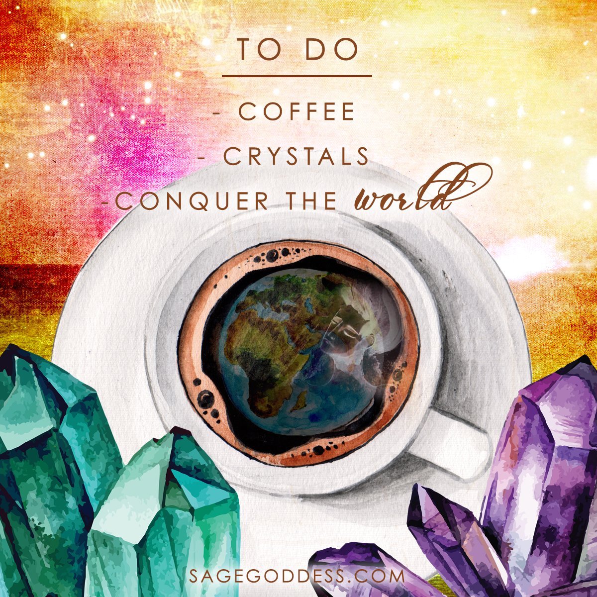 MarilynJulia_is's tweet photo. ☕️ 💎 💃🏽 
Alright Monday, let's do this! 
👊🏾✨ #MindfullyShe 
📷 via @sagegoddess 
#MindfulMonday 
#MotivationMonday #coffee #crystals #sagegoddess #mindfulliving #coffeeaddict #coffeelover #crystaladdict #crystallover #crystalhealing https://t.co/nJkkbP8PaQ