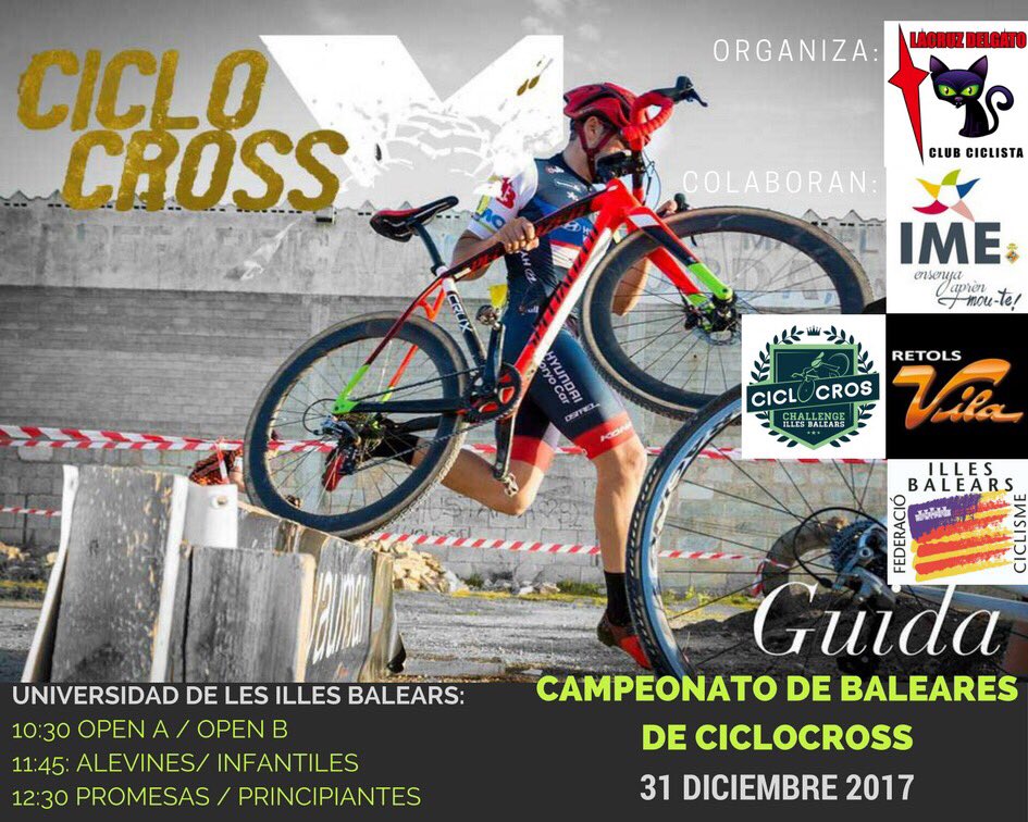 Cuenta atras.... <a href="/_FCIB/">Fed Ciclisme IB</a> <a href="/FernandoGilet/">Fernando Gilet</a> <a href="/elnaandes/">Fernando Fernández</a> <a href="/OlivaTrot/">Antoni Oliva</a> @THEJAMONERO <a href="/AngelsAlfara/">Angels Alfara</a> <a href="/monserradavid/">David Monserrat</a> @pacolozano <a href="/Llaneritto/">rafelbg</a> <a href="/dsalluna/">Margalida</a> <a href="/cclloret/">Club Ciclista Lloret</a> <a href="/cxbaleares/">CX Baleares</a> <a href="/Mouteenbici/">MOU-TE EN BICI</a> <a href="/weareBimont/">Bimont Bikeshops</a> <a href="/biciSancho/">Bicis Sancho</a> ...... no falleis... <a href="/Mar_Bonnin90/">Mar Bonnín Palou</a> ...