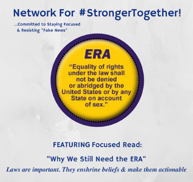 GKMTNtwits's tweet photo. #Network4StrongerTogether Blog! "Why We Still Need the ERA: Having the right to vote is important but...not sufficient to guarantee equality" @TomPerez https://t.co/zthP0OvXQZ g. 💮 #Rmber2018 https://t.co/YVJvl2cO7j