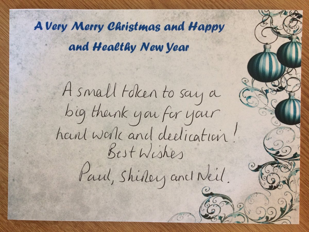 It's that time of year again......it's good to show we appreciate the time, effort and dedication shown by all who work for this marvellous instituation we call the NHS.....no matter how small..! Sometimes enough to simply say Thank you, you're appreciated! <a href="/RCHTWeCare/">Royal Cornwall Hospitals NHS Trust</a> @WCHMed