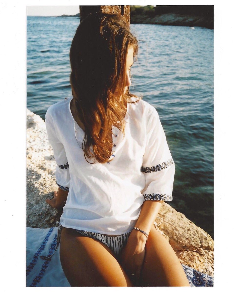 ElinaLebessi's tweet photo. Dreaming of summer destinations for the holidays ☀️ Mirina in the Delos shirt and our bikini #ElinaLebessi https://t.co/8dBYq7koHX