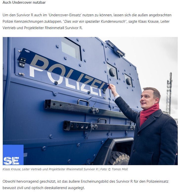 Das Fahrzeug ist zivil und undercover einsetzbar, weil man das Polizeischild einklappen kann. Das ist so Clever &amp; Smart !  #SMISachsen