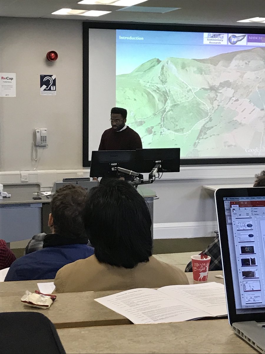 SedResQ's tweet photo. Jefferson kicking off the #BSRG2017 talks for SedResQ #MTD #geologyrocks https://t.co/Q2N9gTz3iu
