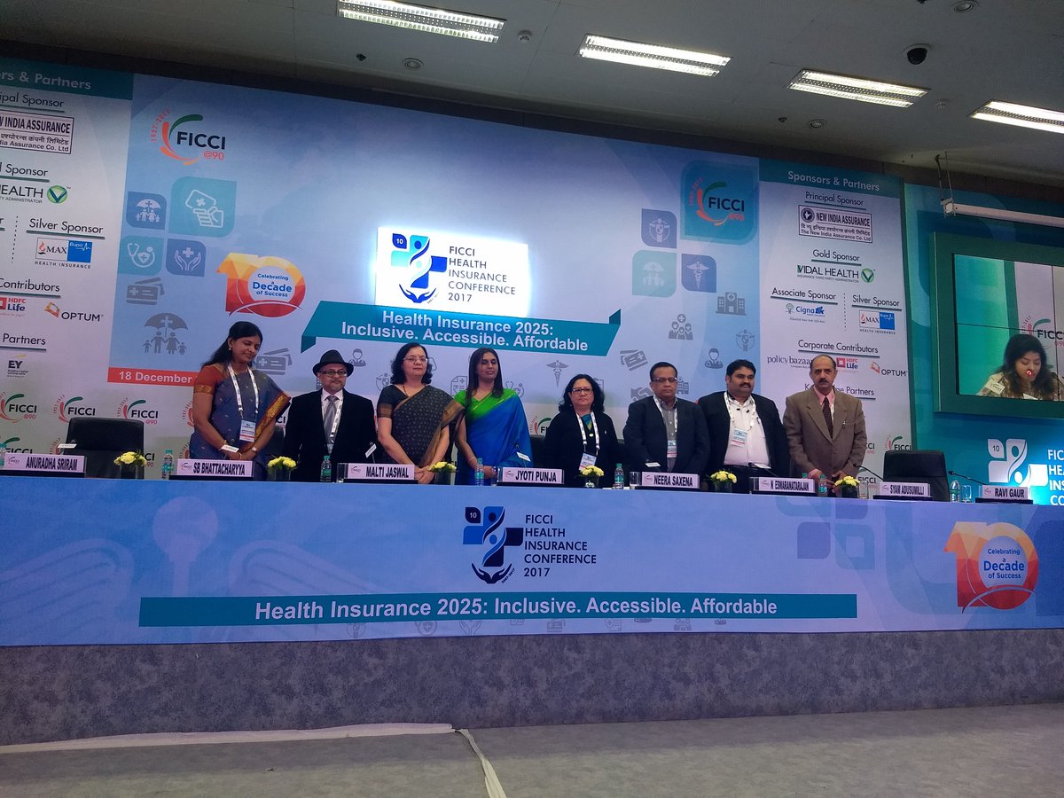 ficci_heal's tweet photo. Thank you panelists for an thought-provoking session on the need for new health financing structures. #FICCIHIC2017 #FICCI #healthinsuranceconference2017 https://t.co/CUu0iIZa2K
