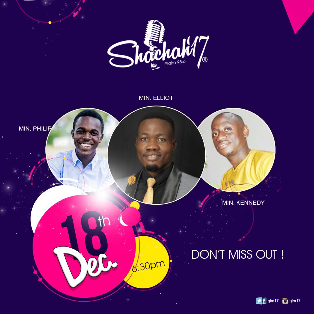 GLYM17's tweet photo. The day is here....come and join us this evening to worship in a style our MAKER @ Shachah’17.
Come let’s bow to Him. Teshie Aboma is the location....see ya https://t.co/aC9HDX0wF9