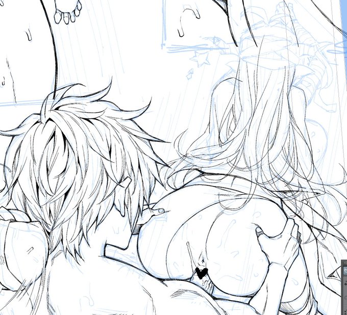 この髪の毛を描くのは死にたいくらい面倒くさい…
時間があんまりないのに(';ω;`) 