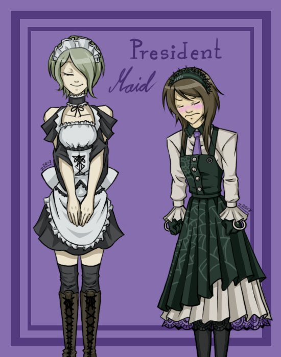 2e1m4's tweet photo. Maid is a President, president is a maid.
#ndrv3 #kwms #kirumitojo #misakiayuzawa #danganronpa #danganronpav3 #maid #crossover #fanart https://t.co/2qcFHjuYhg