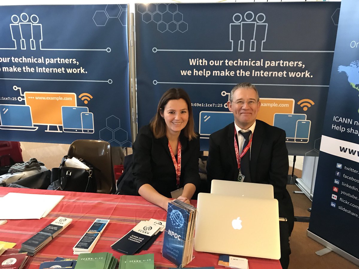 gabischittek's tweet photo. #peakeaj and I are the #ICANN booth babes today @intgovforum. Come and visit! https://t.co/BljEoyqjvq