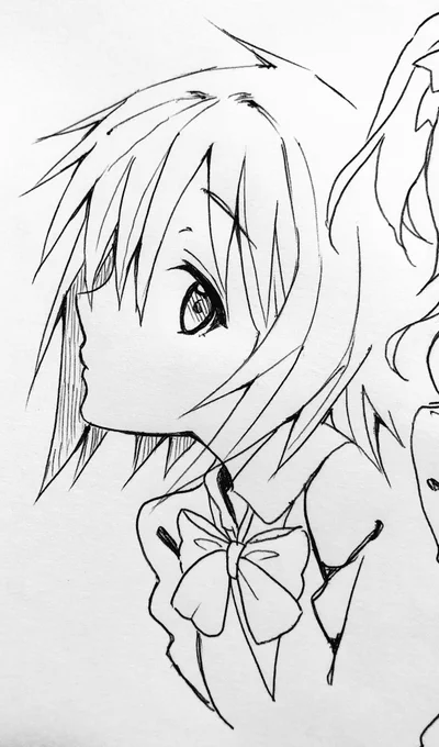 今風のアニメ絵の練習をせよとのお達しがあって勉強中 