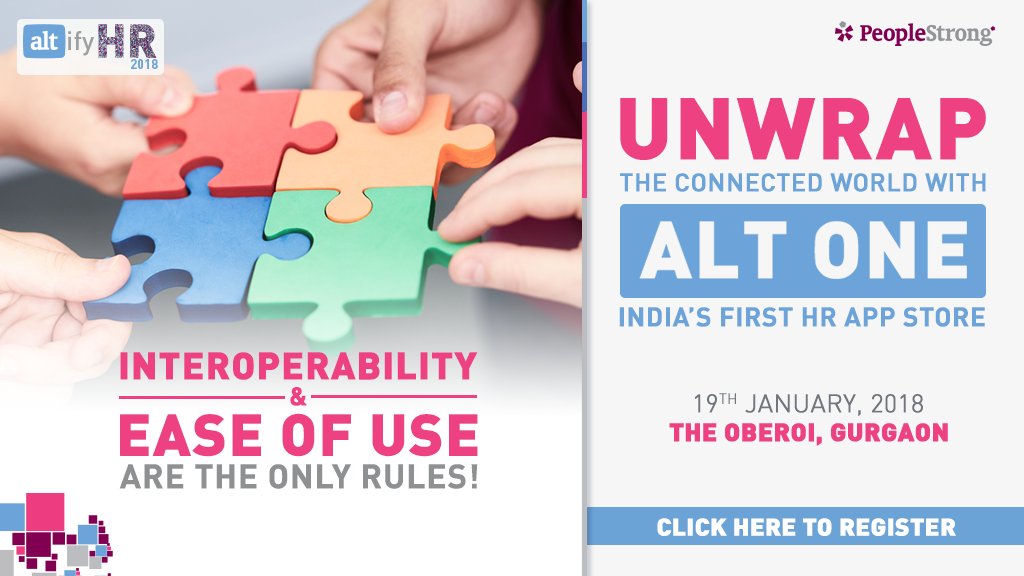 peoplestrong's tweet photo. Unlock the #ConnectedWorld for the #BornFreeWorkforce. Get ready to see what the #FutureOfWork holds at #AltifyHR2018. Click here to register now: https://t.co/t9XJgg8d62 #AI #MachineLearning #HRTech https://t.co/5fVJ1VYvf9