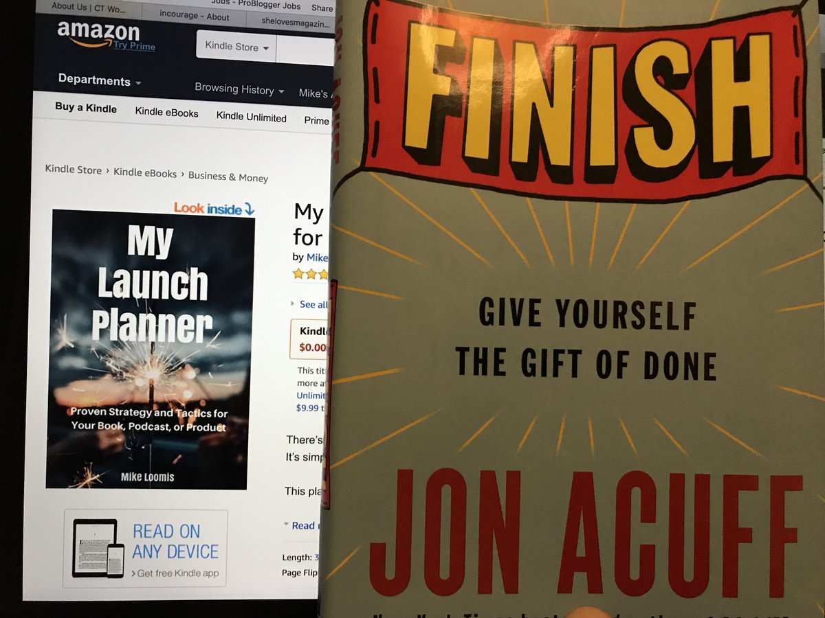 MikeLoomis's tweet photo. #FinishHOF! THANK YOU, @JonAcuff for writing a book that actually helped me finish my ebook!! (On super-sale today!)
https://t.co/E2yvLfXnjD
#MondayBlogs, #BookMarketingChat #BookLaunch #LaunchPlanner https://t.co/MyZscfbevB